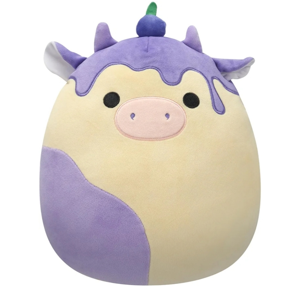 Benito the Blueberry 🫐 Cheesecake 🍰 Cow 12" Squishmallow Plush NEW